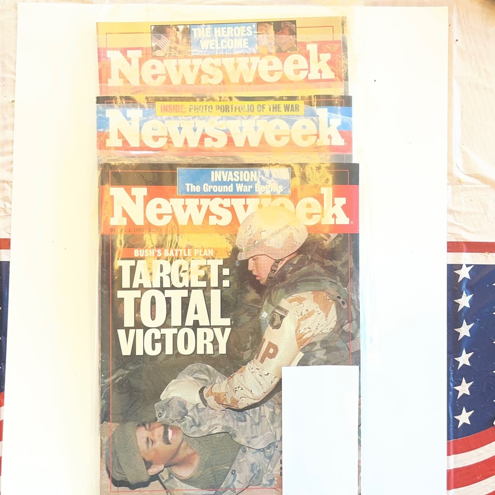 Vintage Newsweek Magazine 1991 Gulf War Set Norman Schwarzkopf March 4 11 18